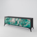 ABSTRACT ALCHEMY TV-Lowboard mit 3 Türen in Schwarz