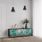 ABSTRACT ALCHEMY TV-Lowboard mit 3 Türen in Schwarz