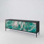 ABSTRACT ALCHEMY TV-Lowboard mit 3 Türen in Schwarz