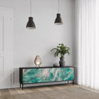 ABSTRACT ALCHEMY TV-Lowboard mit 3 Türen in Schwarz