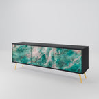 ABSTRACT ALCHEMY TV-Lowboard mit 3 Türen in Schwarz