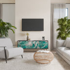 ABSTRACT ALCHEMY TV-Lowboard mit 3 Türen in Schwarz