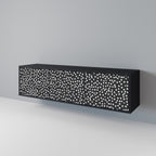 BLINDING LIGHTS TV-Lowboard mit 3 Türen in Schwarz