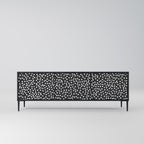 BLINDING LIGHTS TV-Lowboard mit 3 Türen in Schwarz