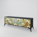 DREAMY MEADOW TV-Lowboard mit 3 Türen in Schwarz