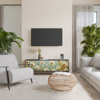 DREAMY MEADOW TV-Lowboard mit 3 Türen in Schwarz