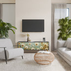 DREAMY MEADOW TV-Lowboard mit 3 Türen in Schwarz