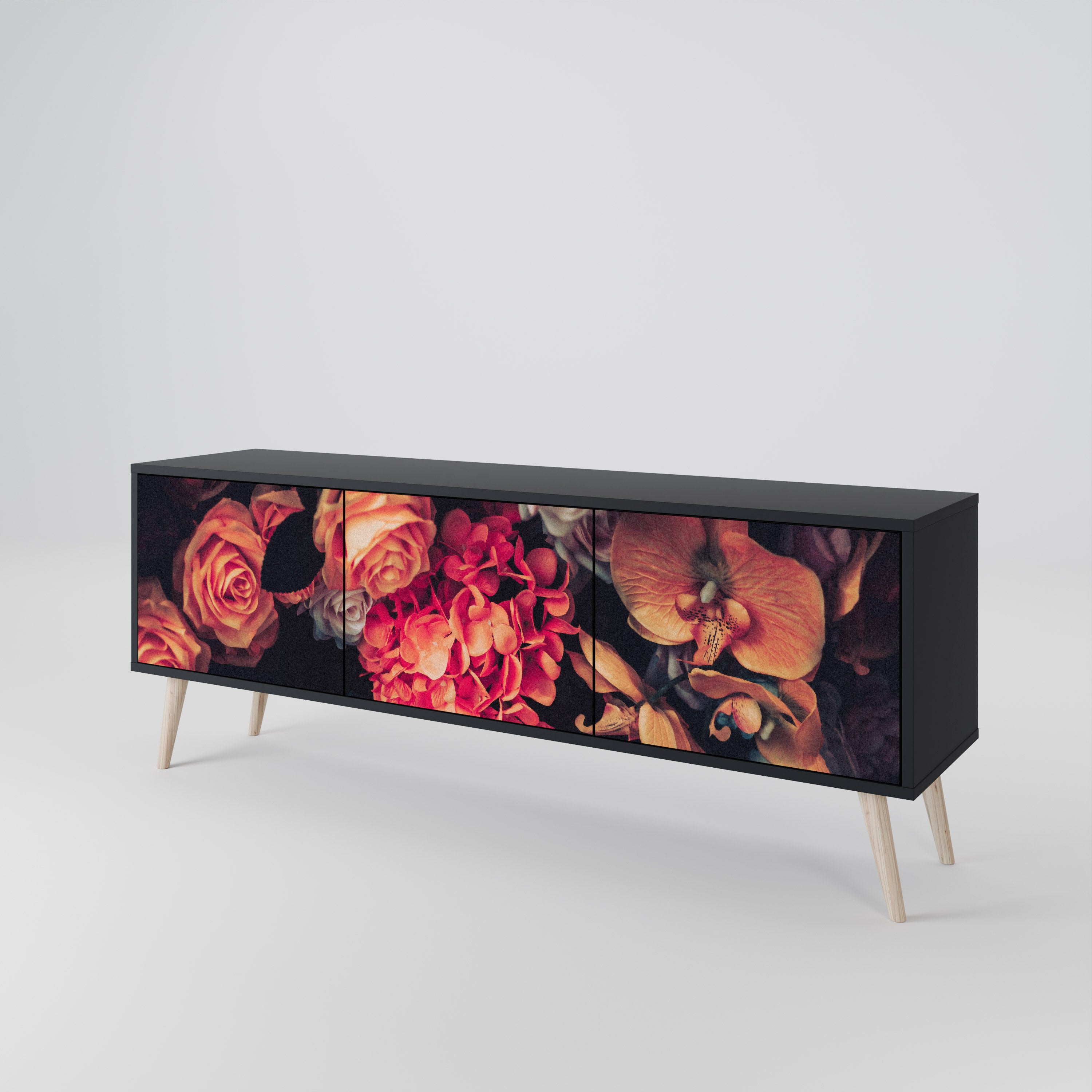 NEVERENDING BLOOM 3-Door TV Cabinet