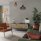 MORNING GLADE TV-Lowboard mit 3 Türen in Schwarz