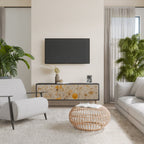 MORNING GLADE TV-Lowboard mit 3 Türen in Schwarz