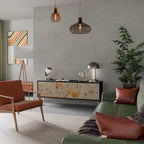 MORNING GLADE TV-Lowboard mit 3 Türen in Schwarz