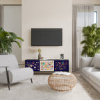 FLORAL COMBINATION TV-Lowboard mit 3 Türen in Schwarz