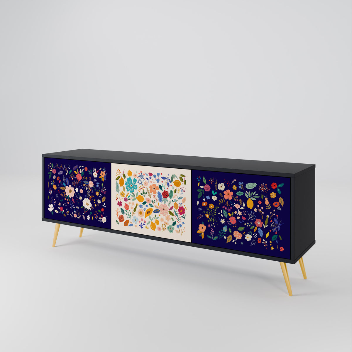 FLORAL COMBINATION 3-türiges TV-Lowboard