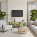 SUCCULENTS KALEIDOSCOPE TV-Lowboard mit 3 Türen in Schwarz