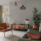 STYLISH BEAUTY TV-Lowboard mit 3 Türen in Schwarz