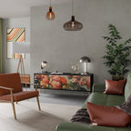 STYLISH BEAUTY TV-Lowboard mit 3 Türen in Schwarz