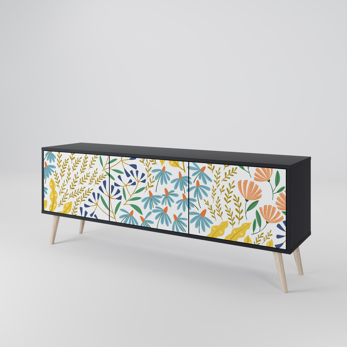 HELLO SPRING 3-türiges TV-Lowboard