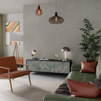 NIGHT LADY TV-Lowboard mit 3 Türen in Schwarz