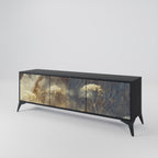 GENTLE POWER TV-Lowboard mit 3 Türen in Schwarz