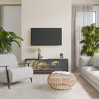 GENTLE POWER TV-Lowboard mit 3 Türen in Schwarz