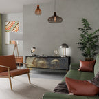 GENTLE POWER TV-Lowboard mit 3 Türen in Schwarz