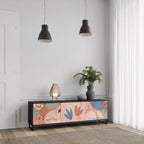 PASTEL DESTINY TV-Lowboard mit 3 Türen in Schwarz