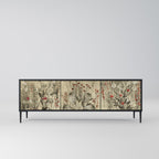 HERBAL GRACE TV-Lowboard mit 3 Türen in Schwarz