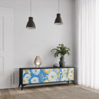 DAISY LUXE TV-Lowboard mit 3 Türen in Schwarz