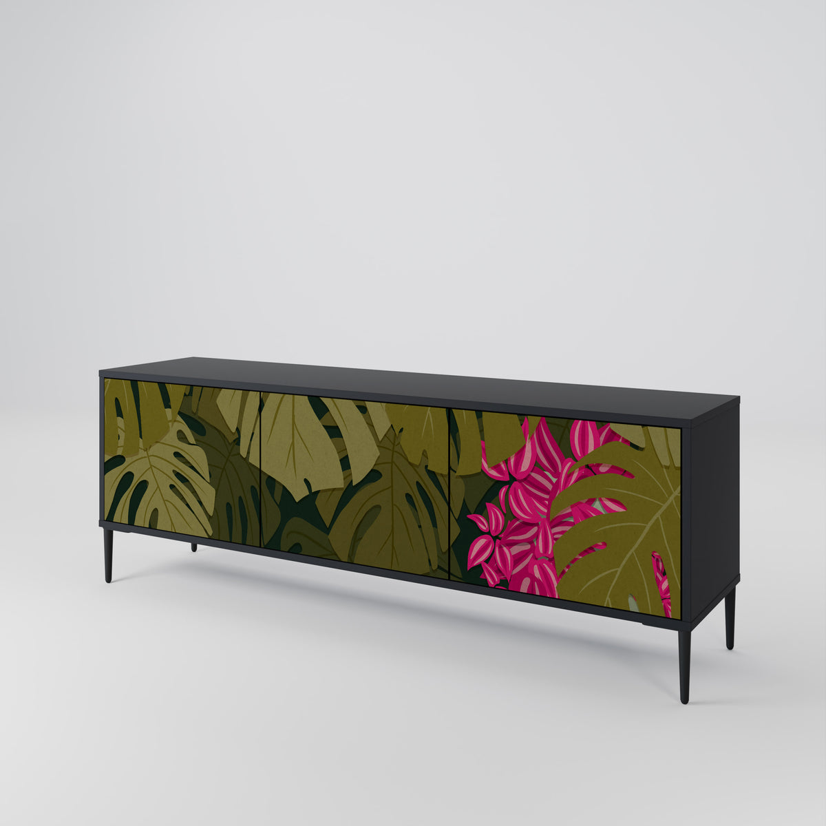 TROPICAL BEAUTY 3-türiges TV-Lowboard