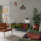 TROPICAL BEAUTY TV-Lowboard mit 3 Türen in Schwarz