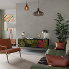 TROPICAL BEAUTY TV-Lowboard mit 3 Türen in Schwarz