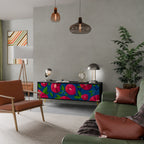 SPRING THOUGHTS TV-Lowboard mit 3 Türen in Schwarz