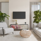 PEONY WHISPER TV-Lowboard mit 3 Türen in Schwarz