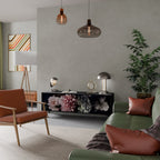 PURE BLOSSOM TV-Lowboard mit 3 Türen in Schwarz