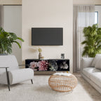 PURE BLOSSOM TV-Lowboard mit 3 Türen in Schwarz