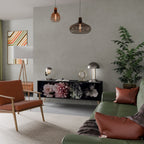 PURE BLOSSOM TV-Lowboard mit 3 Türen in Schwarz