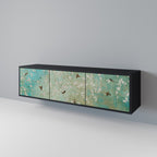 BLOOMING CHARM TV-Lowboard mit 3 Türen in Schwarz