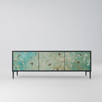 BLOOMING CHARM TV-Lowboard mit 3 Türen in Schwarz