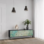 BLOOMING CHARM TV-Lowboard mit 3 Türen in Schwarz