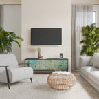 BLOOMING CHARM TV-Lowboard mit 3 Türen in Schwarz