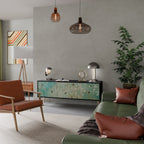 BLOOMING CHARM TV-Lowboard mit 3 Türen in Schwarz