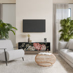 LUSH ELEGANCE TV-Lowboard mit 3 Türen in Schwarz