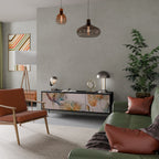 SOFTEN POPPY TV-Lowboard mit 3 Türen in Schwarz