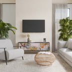 SOFTEN POPPY TV-Lowboard mit 3 Türen in Schwarz