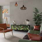 DANDELION AMUSE TV-Lowboard mit 3 Türen in Schwarz