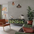 DANDELION AMUSE TV-Lowboard mit 3 Türen in Schwarz