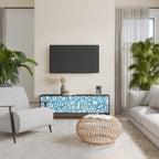 BLOOMY MORNING TV-Lowboard mit 3 Türen in Schwarz