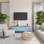 BLOOMY MORNING TV-Lowboard mit 3 Türen in Schwarz