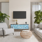 BLOOMY MORNING TV-Lowboard mit 3 Türen in Schwarz