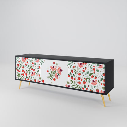 FLOWERS AND STRAWBERRIES 3-türiges TV-Lowboard